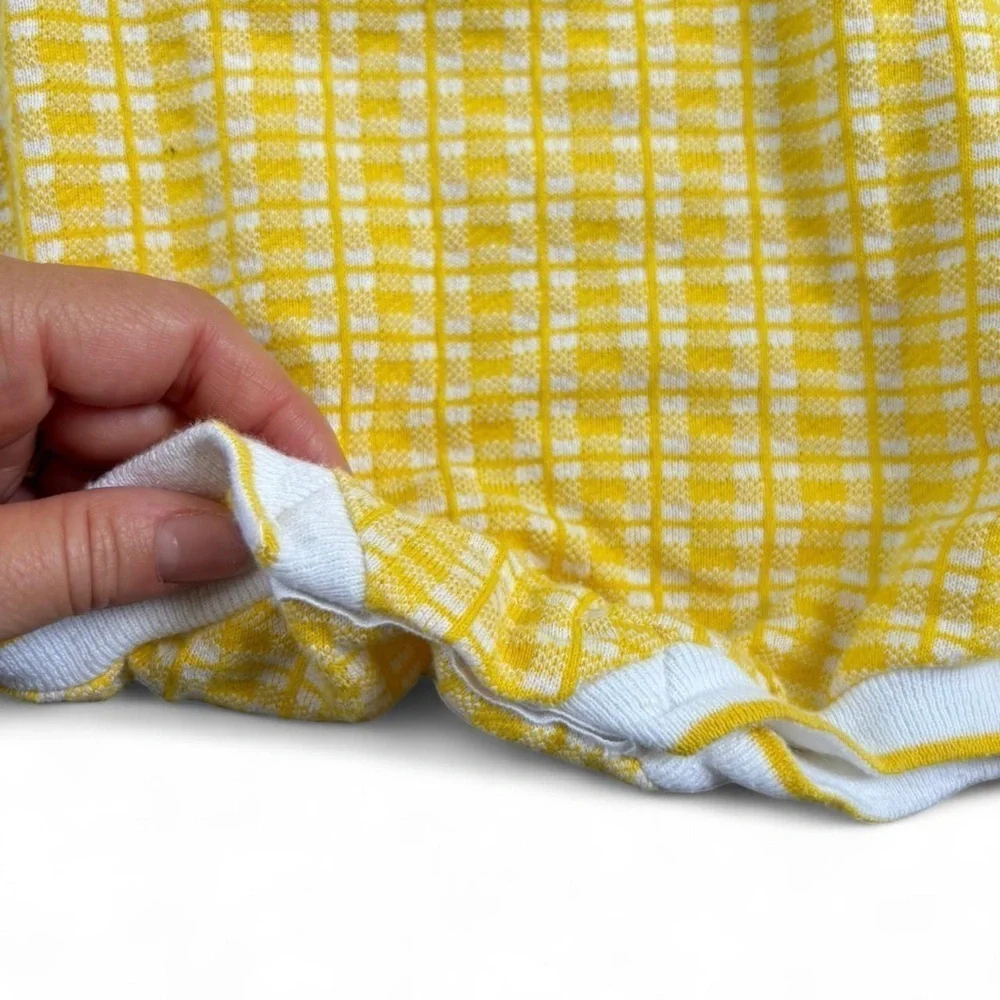 Healthtex vintage Yellow and White Checkered Baby Outfit